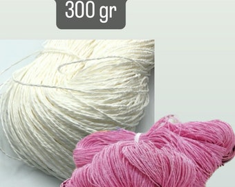 Paper yarn, craft yarn, Paper rope, 1 skein 300 gr, crochet raffia, paper rope, summer bag rope, hat rope, paper raffia,sale,christmas