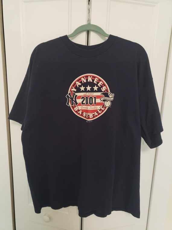 Vtg 2001 NY Yankees Delta 2XL T-Shirt