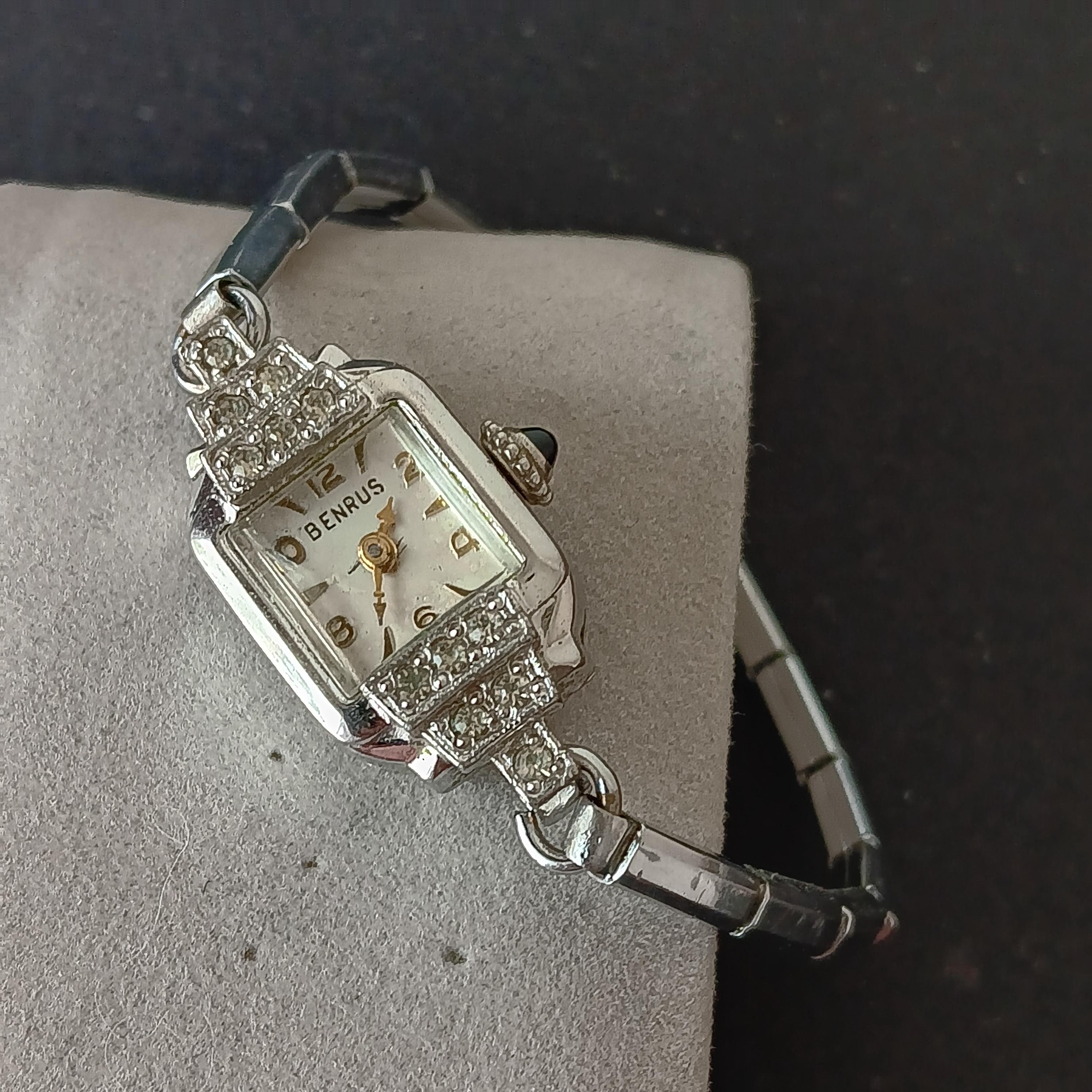 【1950s】BENRUS レディース OH済 ヴィンテージ腕時計 Vintage Benrus Ladies Mechanical Gold Tone Swiss Watch Give