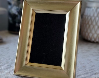 Gold Frame With Black Velvet-Small Frame-Mount Whatever You Want