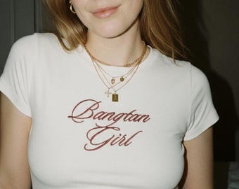 Bangtan Girl Embroidery Shirt BTS Kpop custom / Jimin jungkook jhope yongi rm v jin