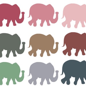 Elephant Series Nursery Children's Room Printable Prints - Multiple ...