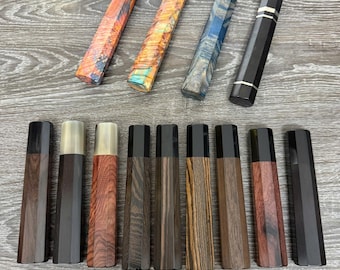 Cabo de faca japonês personalizado (octogonal)