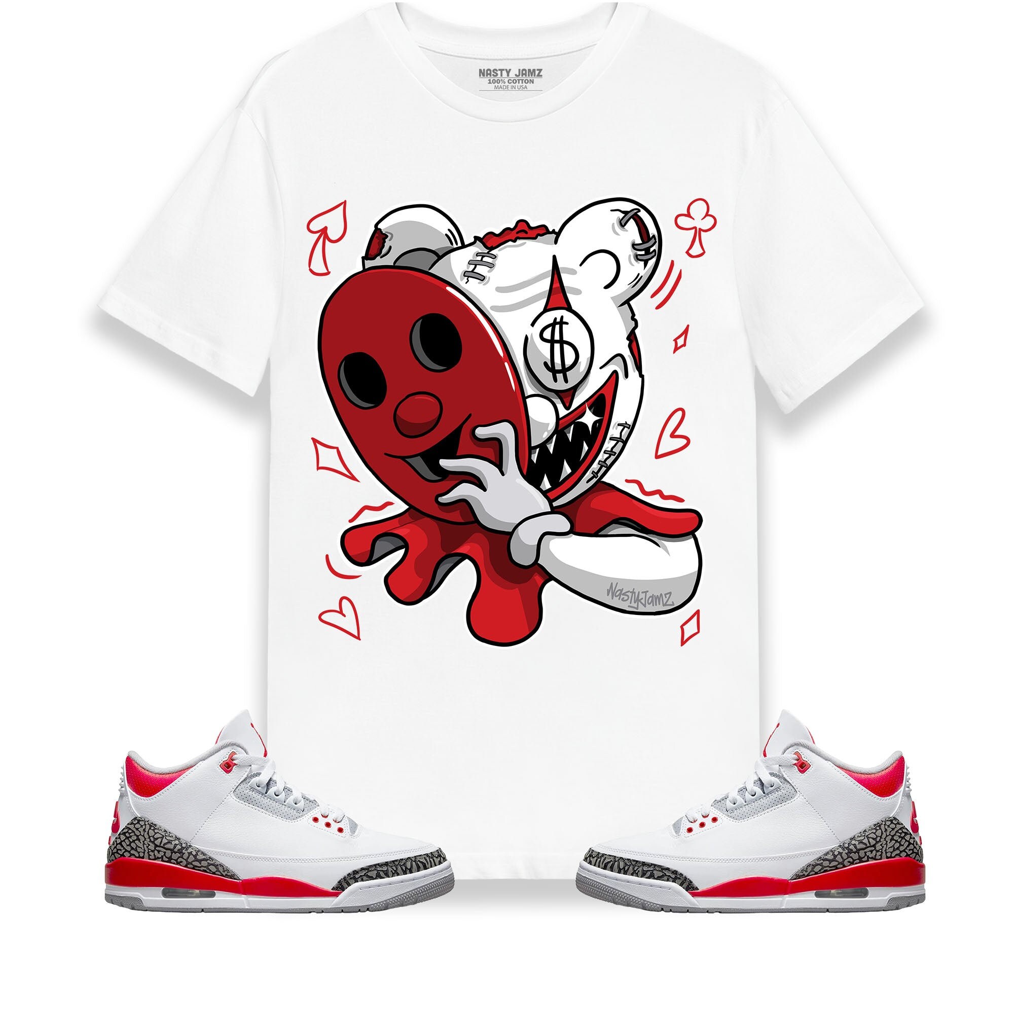 Red 3s shirt Clearance