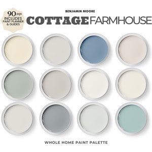 Benjamin Moore Cottage Farmhouse Colors ~ Cottage Style Paint Colors With Simply White And Old Blue Jeans for Interior and Exterior of Home.