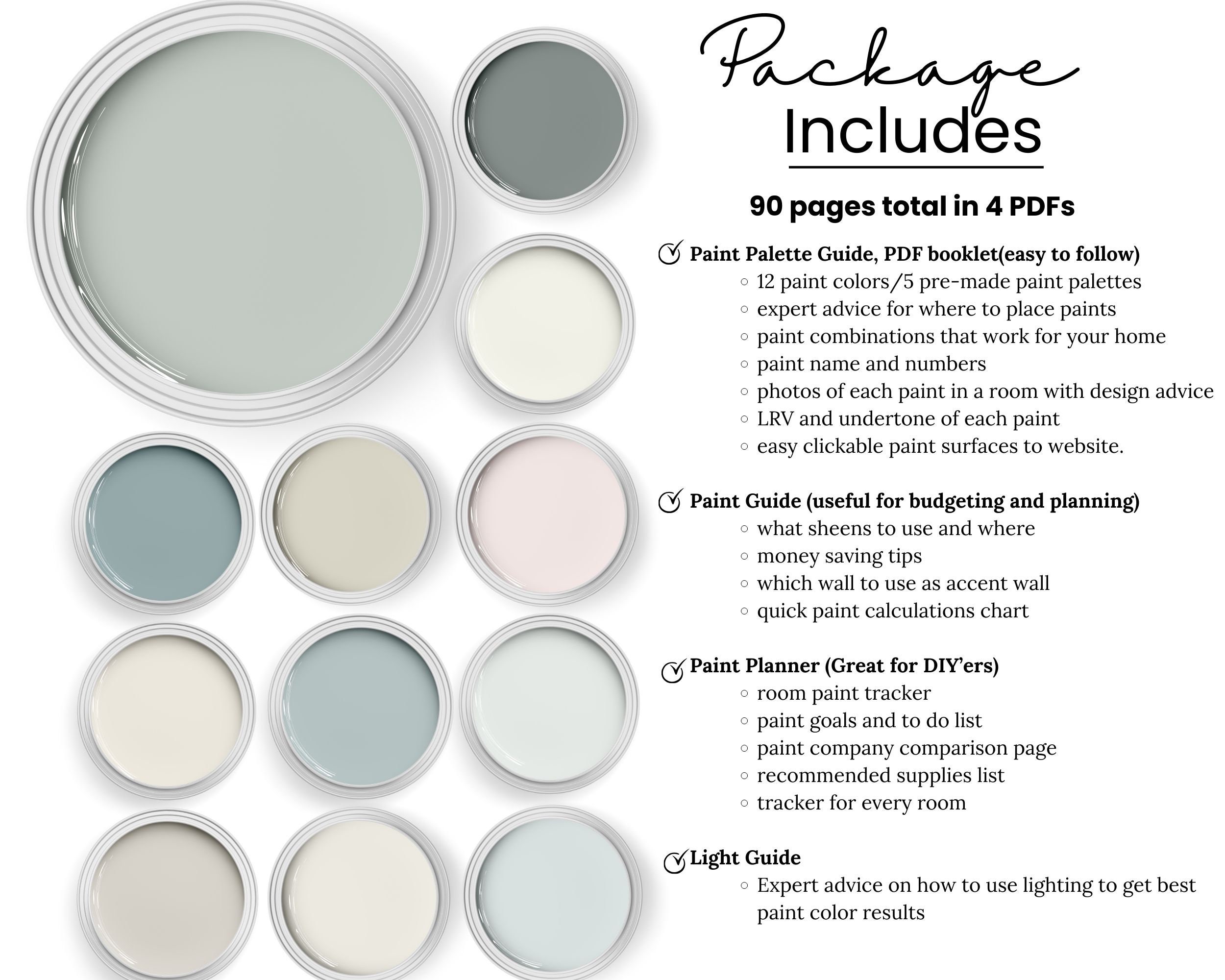 Benjamin Moore Quiet Moments Color Palette. Coordinating Paints for