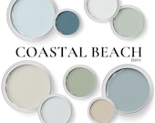 Behr Paint Colors, Coastal Beach And Ocean Paint Palette For Whole House. Downloadable PDF Guide.