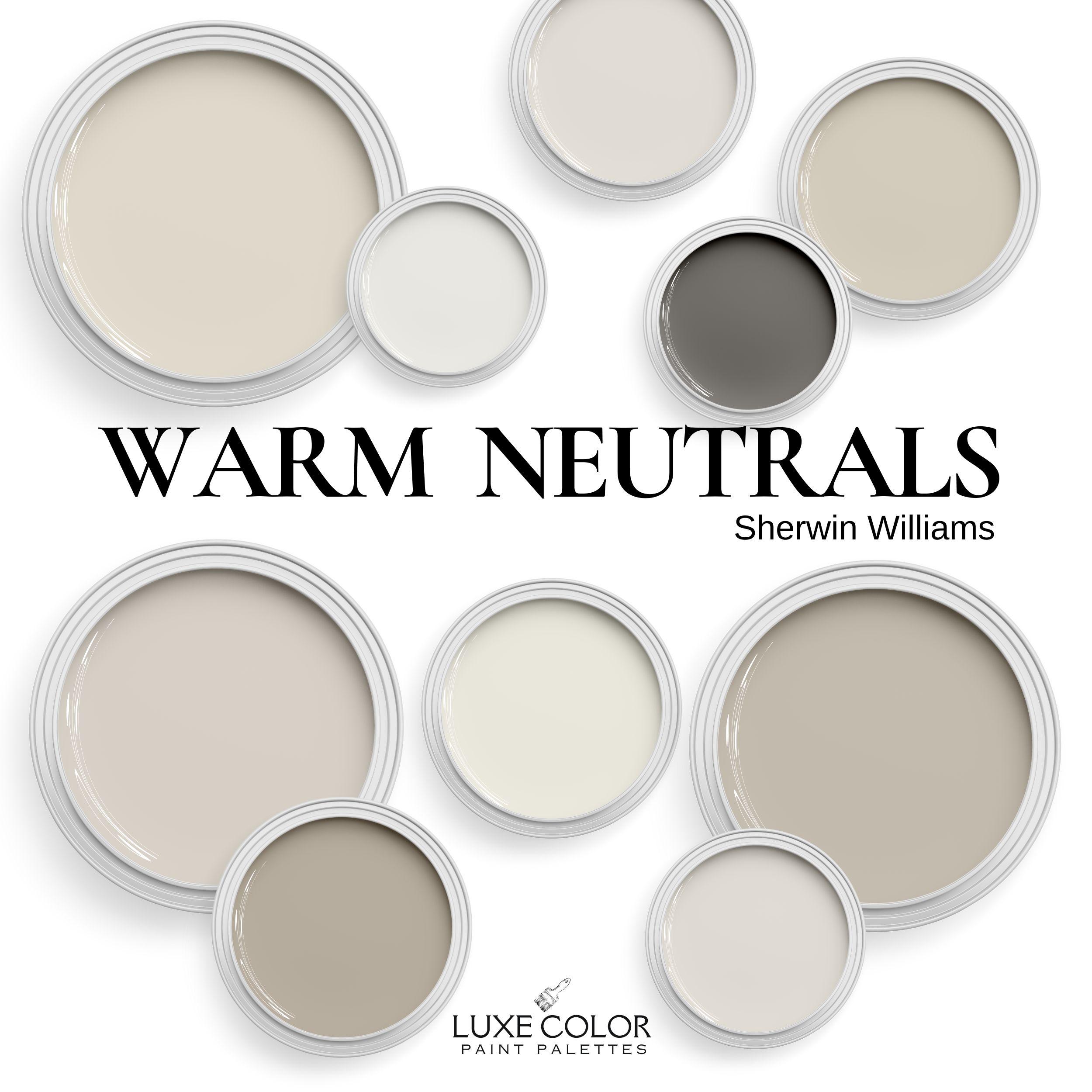 Warm Neutral Paint Colors Sherwin Williams ~ Warm Beige Paint Colors for  Living Room ~ Bedrooms ~ Kitchens. - Etsy, image size:2500x2500