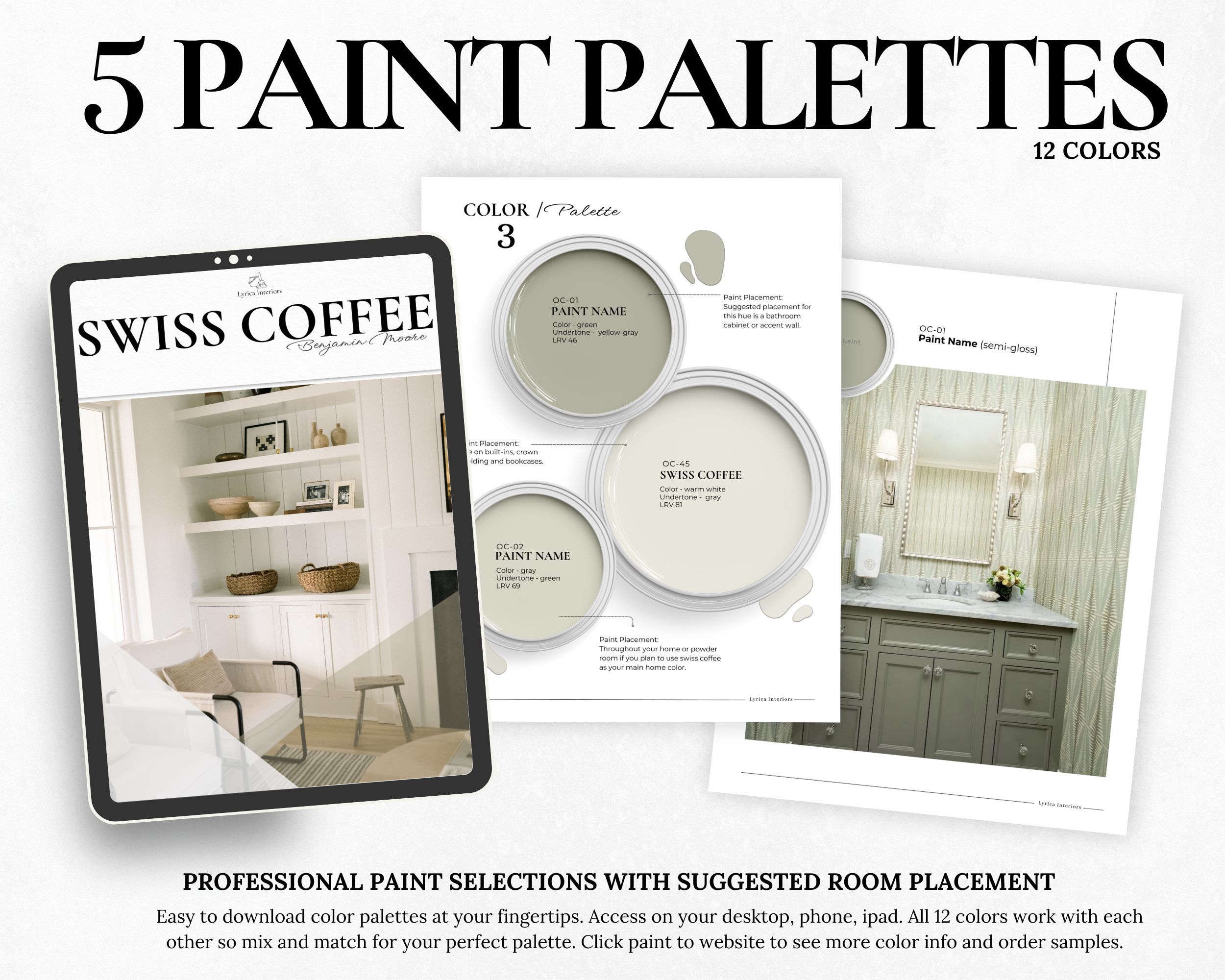 Benjamin Moore Swiss Coffee Color Palette ~ Colors for Living Room ...
