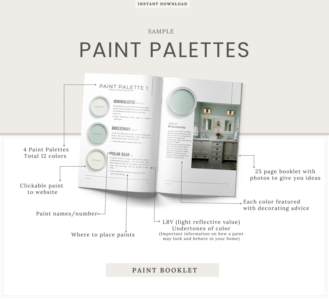 Behr Coastal Paint Colors This Color Palette Includes Behr Etsy Canada