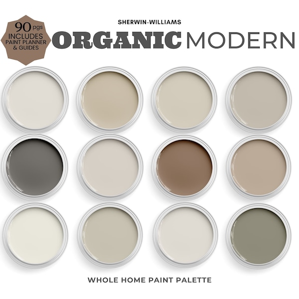 Organic Modern Colors Sherwin Williams~ Best Colors For Living Room, Bedroom, and Whole House