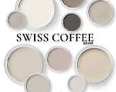 Behr Swiss Coffee With Complementary Colors That Features A Neutral Paint Palette For Your Whole Home.
