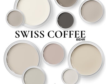 Behr Swiss Coffee Paint Palette: Neutral Whole House Colors (Digital Download)