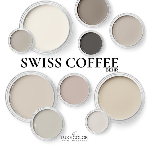 Behr Swiss Coffee With Complementary Colors That Features A Neutral Paint Palette For Your Whole Home.