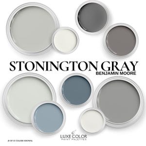Benjamin Moore Stonington Gray: Color Palette Guide (Digital Download)