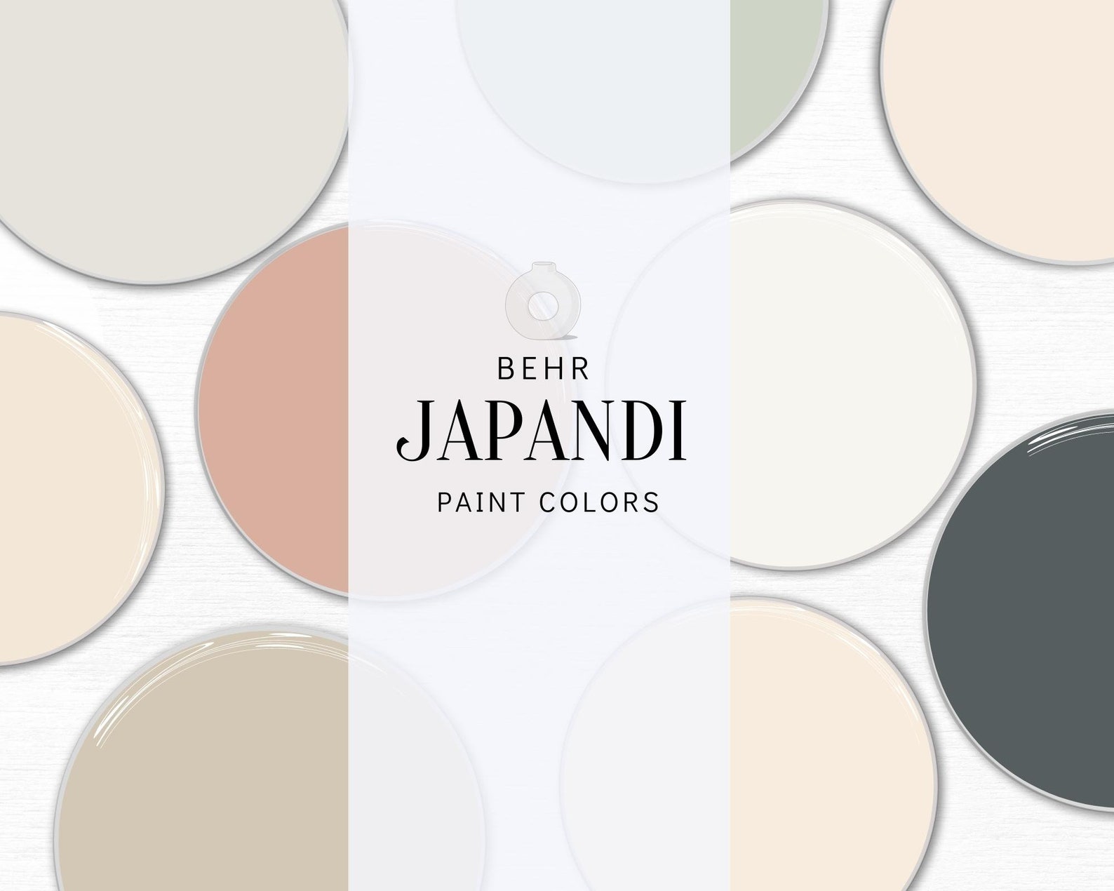 Japandi Color Palettes in Behr Interior Paint for Living Rooms Etsy