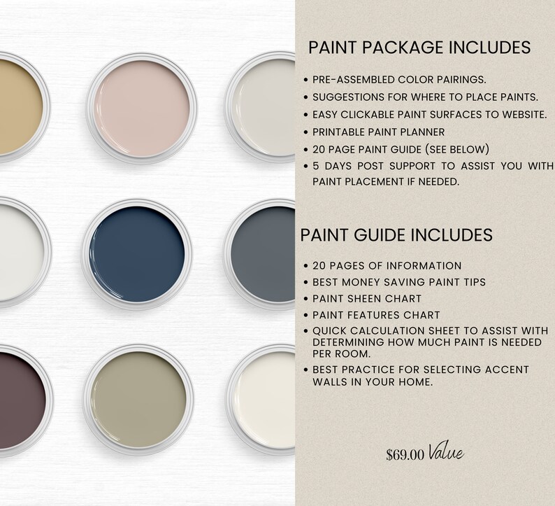 Interior Cottage Colors Cottagecore Paint Colors From Sherwin Etsy Canada