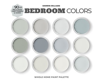 Bedroom Paint Colors From Sherwin Williams ~ Master Bedroom Paint Color Palette ~ Best Calming Colors for All Bedrooms.