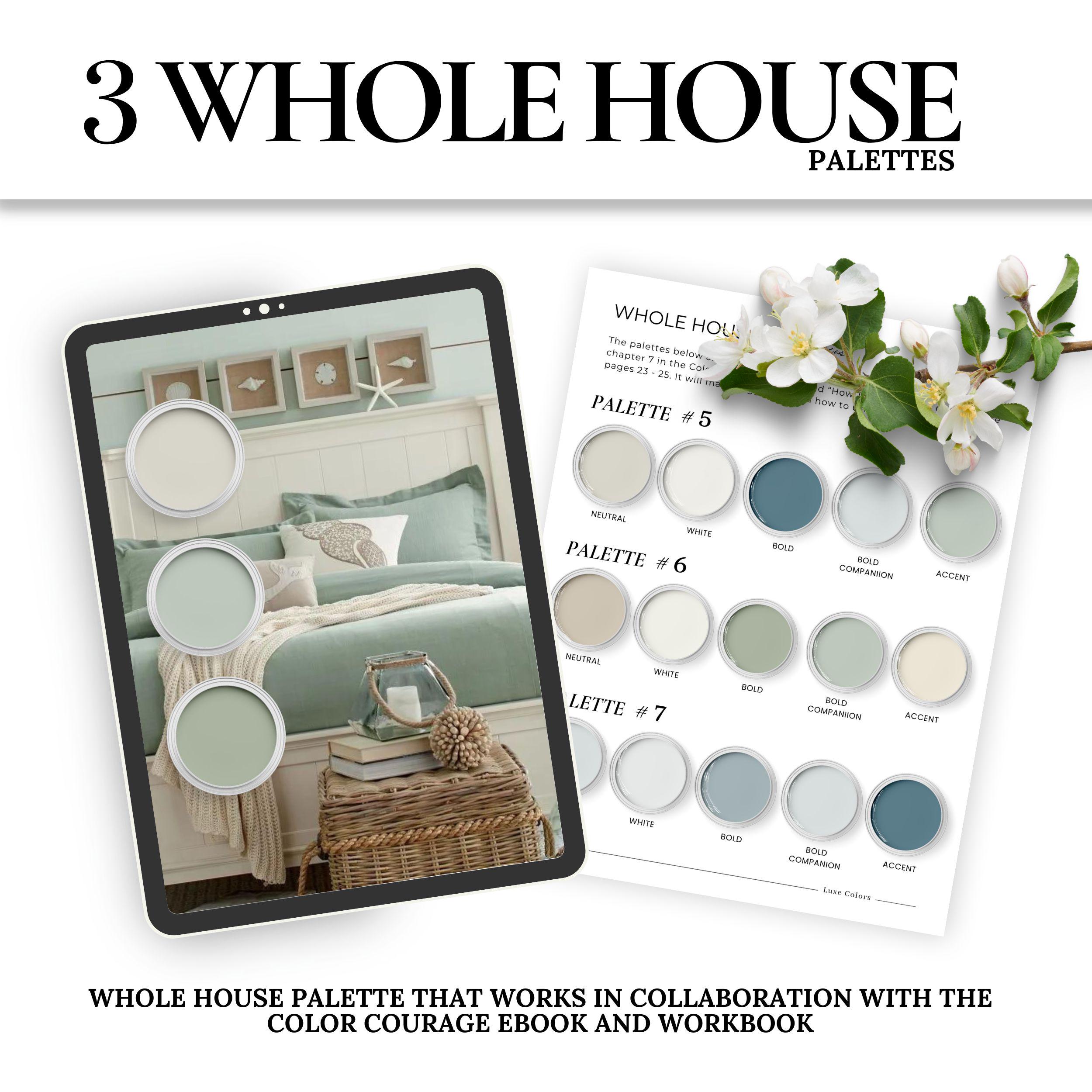 Behr Paint Colors, Coastal Beach and Ocean Paint Palette for Whole ...