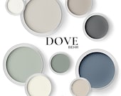 Behr Dove Color Palette ~ Includes Behr English Channel, And Behr Frost. Behr Paint Combination Color Scheme For Whole House. (PDF Download)