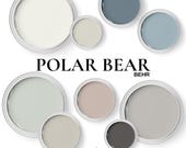 Behr Polar Bear Color Palette With Paint Combinations | Interior Paint Color Scheme For Your Whole House.