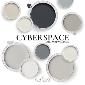 Sherwin Williams Cyberspace Color Palette: Whole House Color Guide (PDF)