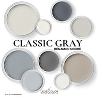 Classic Gray Paint Color Palette, Benjamin Moore, Interior Paint ...
