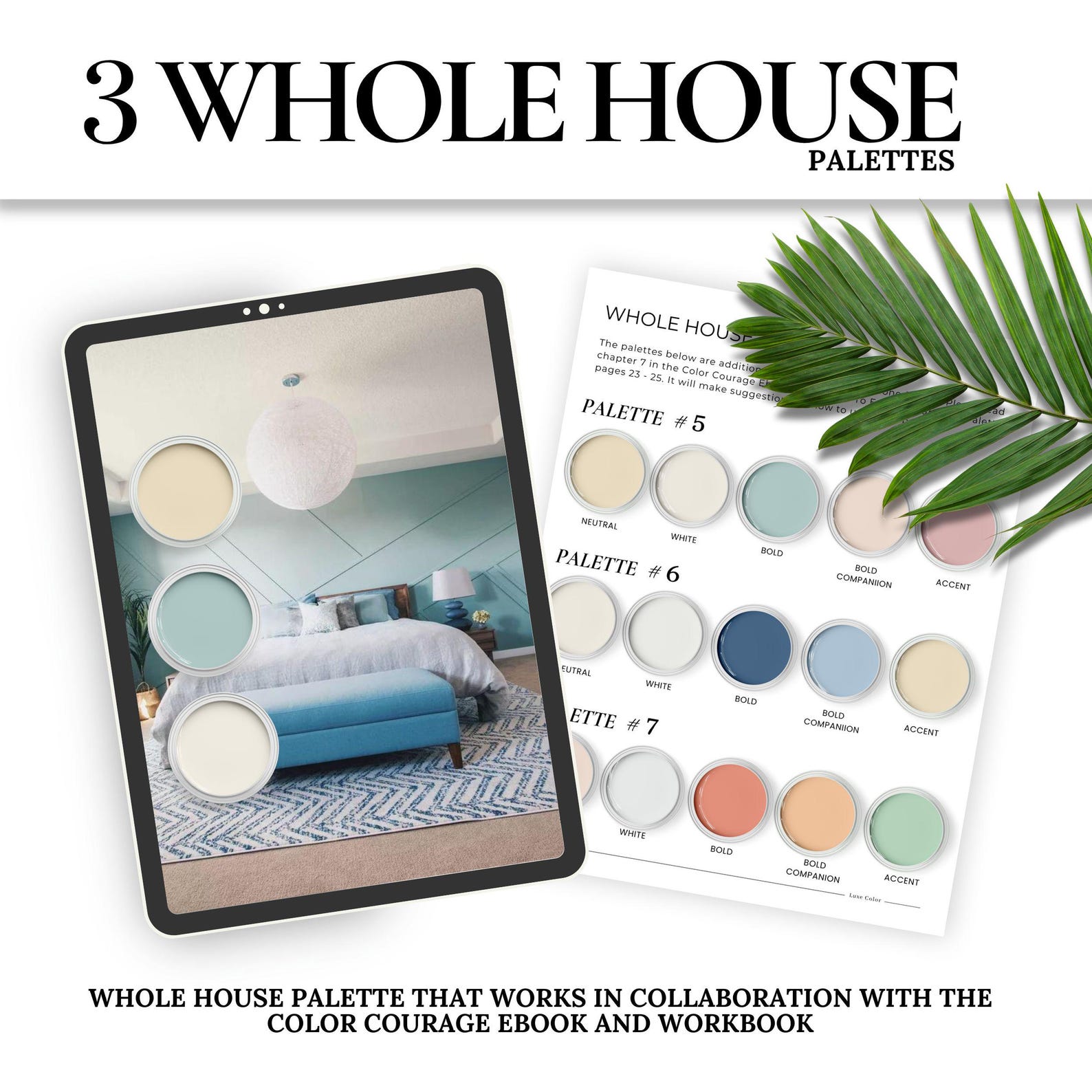 Behr Beach Paint Colors | Tropical Interior Color Palette | Bright ...