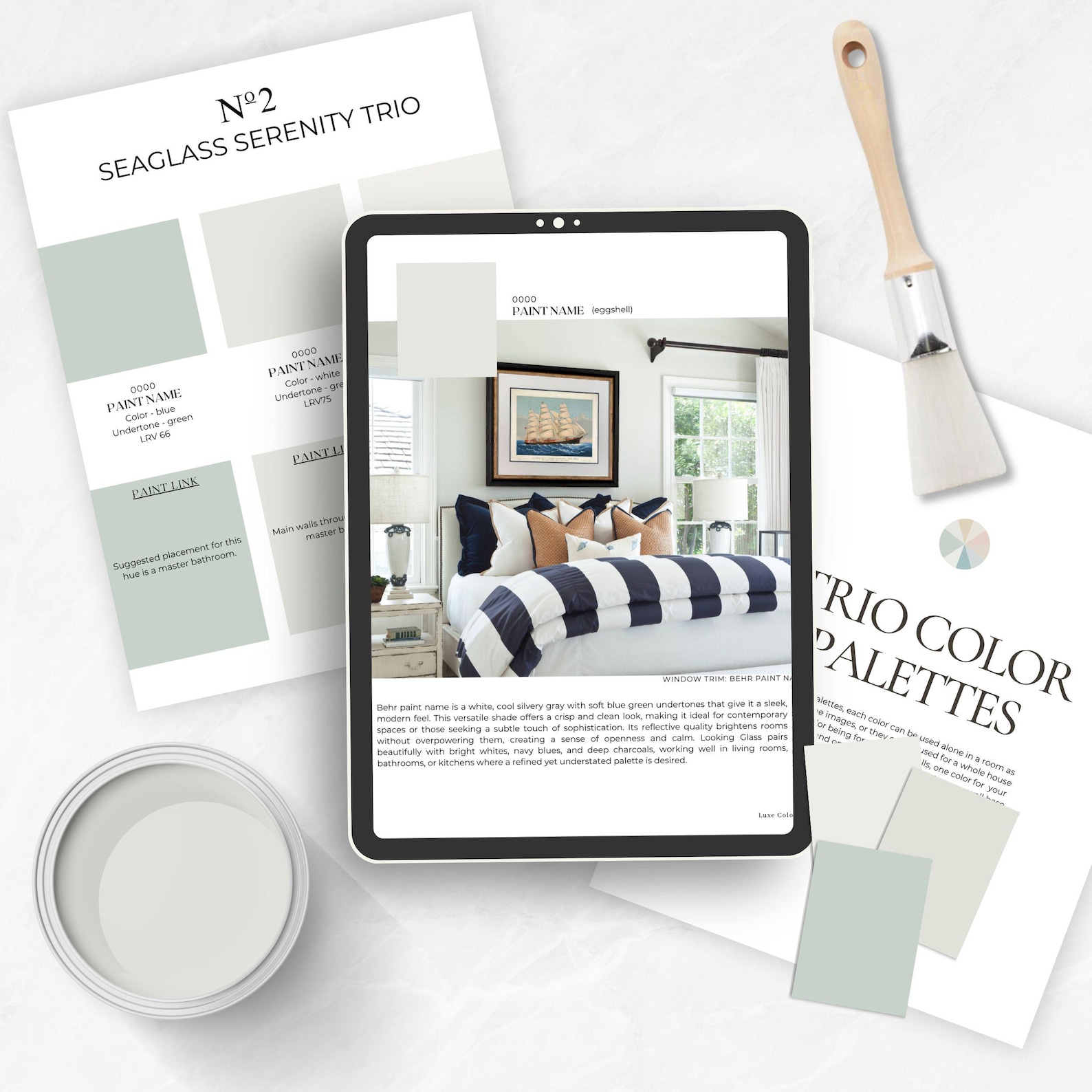 Behr Modern Coastal Color Palette | Coordinating Beach House Blue-green ...