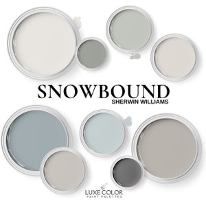 Sherwin Williams Snowbound Paint Palette: Whole House Color Guide (Digital Download)