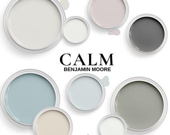 Benjamin Moore Calm Color Palette: Whole House Coordinating Colors (Digital Download)