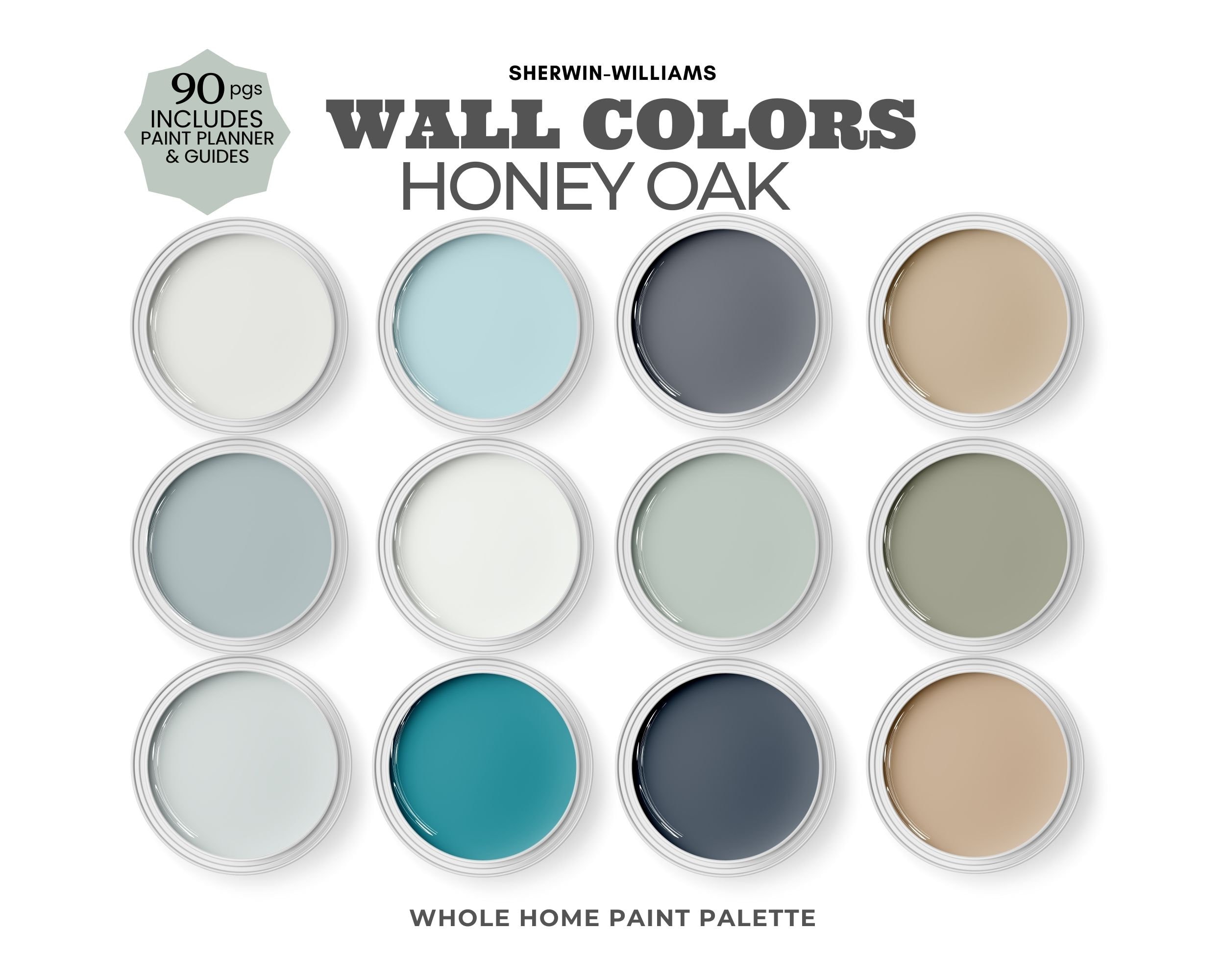 Honey Oak Color Palette, Sherwin Williams Paint Colors That Can Go With
