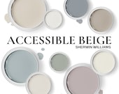 Sherwin Williams Accessible Beige Paint Palette | Neutral Modern Color Scheme | Digital Wall & Home Decor Guide
