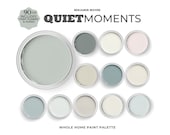 Benjamin Moore Quiet Moments Color Palette. Coordinating Paints for your whole house.