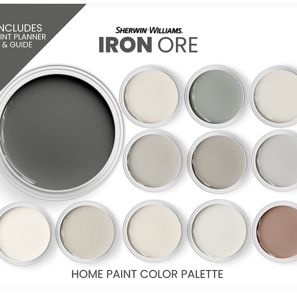 Whole House Paint Palette Iron Ore Etsy