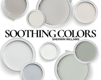 Soothing Paint Colors From Sherwin Williams ~ A Tranquil Color Palette That Are Calming and Relaxing For Your Whole Home.