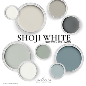 Sherwin Williams Shoji White with Coordinating Colors for your Whole Home.
