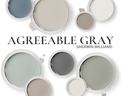 Agreeable Gray | Neutral Paint Colors Palette Sherwin Williams | Coordinated Interior Design Colors | Digital Color Guide