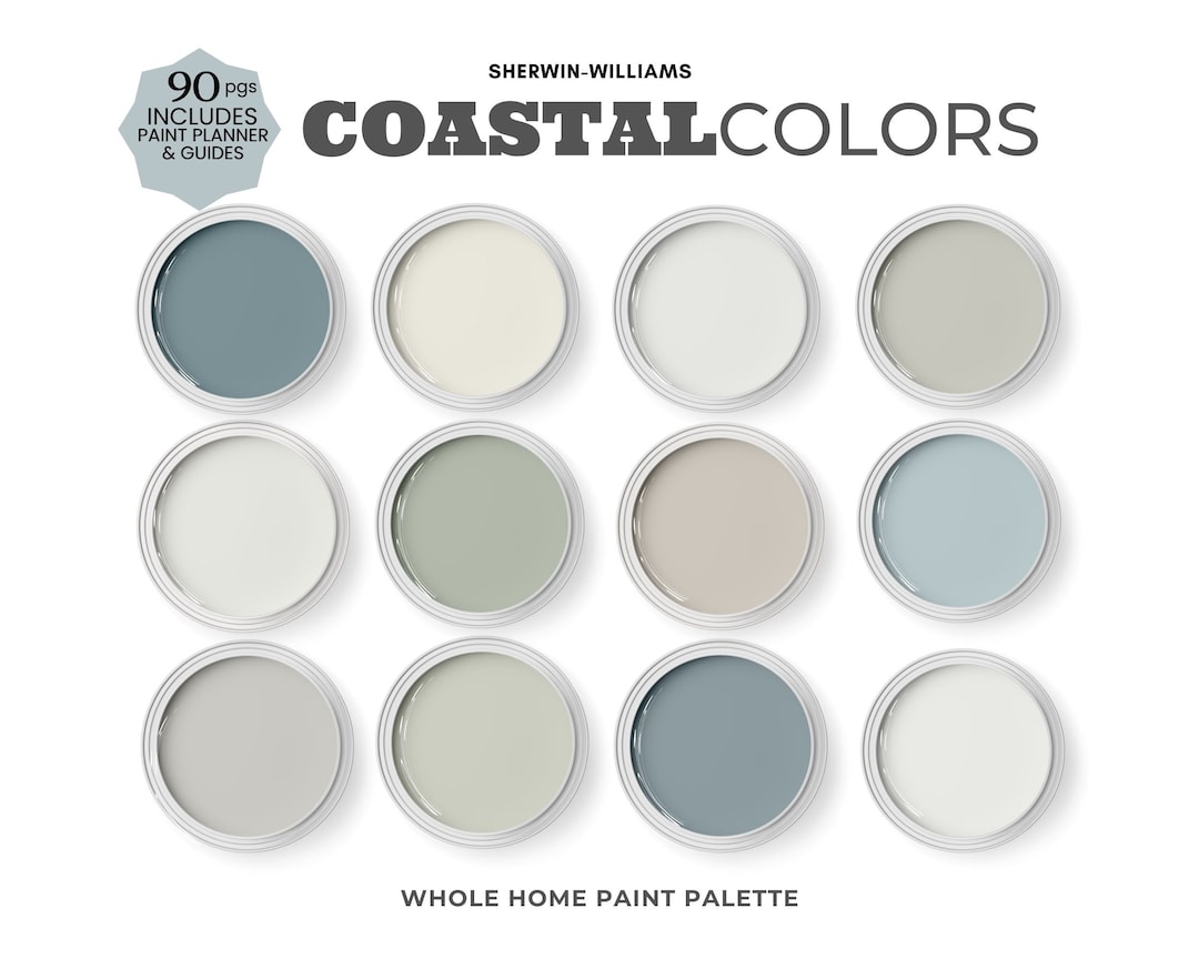 Coastal Paint Colors 2023 Sherwin Williams Coastal Colors for Bedroom ...