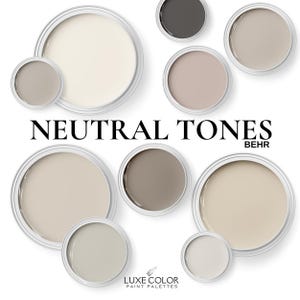 Neutral Paint Tones With Behr Paint Combinations. A Whole House Color Palette That Compliments Your Home.