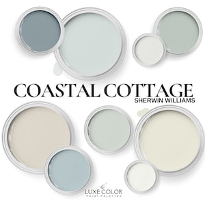 Sherwin Williams Coastal Cottage Farbpaletten-Handbuch | Strandhaus & Küstenbauernhaus Farbschemata für die Innendekoration (PDF)