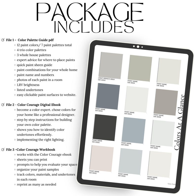 Sherwin Williams Light French Gray Color Palette | Neutral Paint Color ...