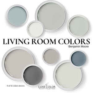Benjamin Moore Living Room Paint Palette: Color Guide (Digital Download)