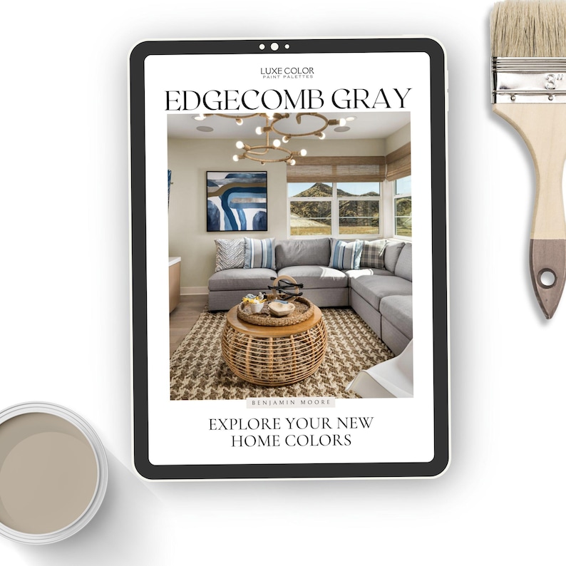 Benjamin Moore Edgecomb Gray Paint Palette | Coordinating Colors ...
