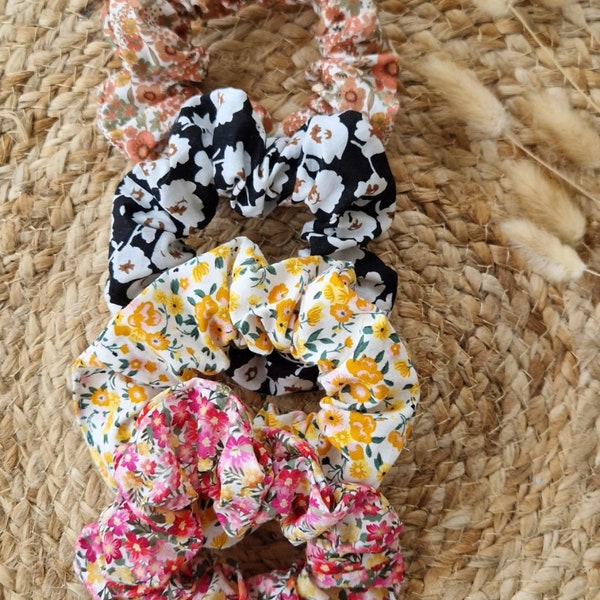 Chouchou tissu / scrunchy / accessoire cheveux / upcycling