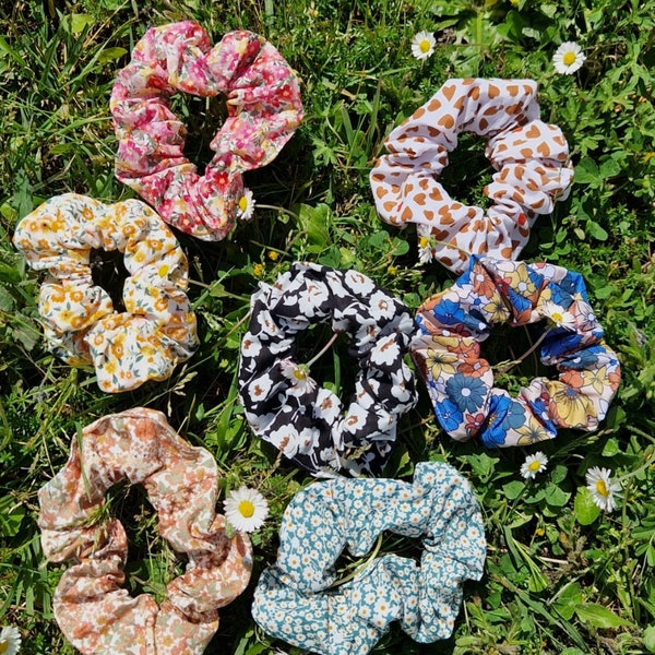 Chouchou tissu / scrunchy / accessoire cheveux / upcycling