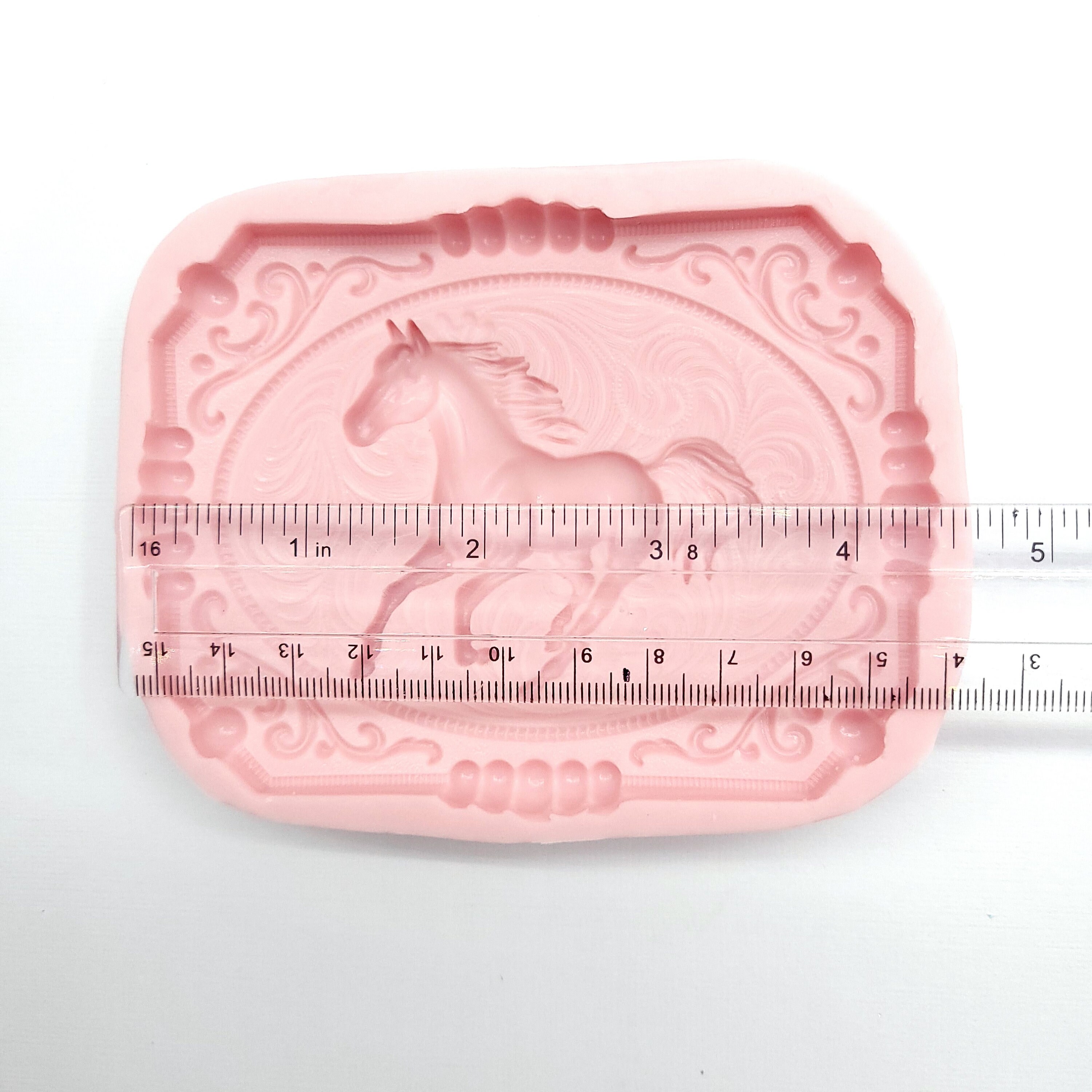 Cowboy Belt Buckle Silicone Mold Wax Mold Resin Mold Soap Mold