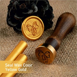 Custom Gold Wax Seal Self Adhesive for Invitation, Monogram Wax Seal, Calligraphy Wax Seal, Peel and Stick Wax Seals, Wax Seal Stickers, DIY