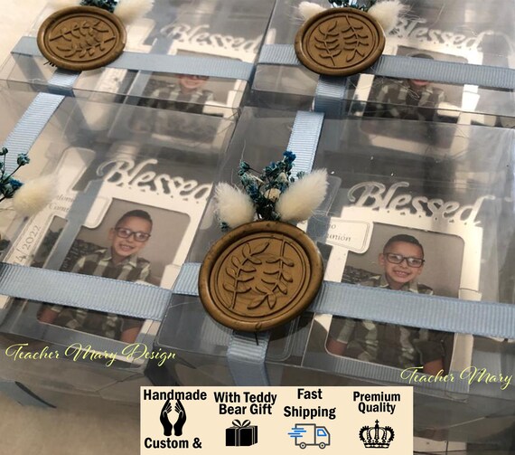 Baptism Frame Favors Christening Memorial Gift for Guest Etsy