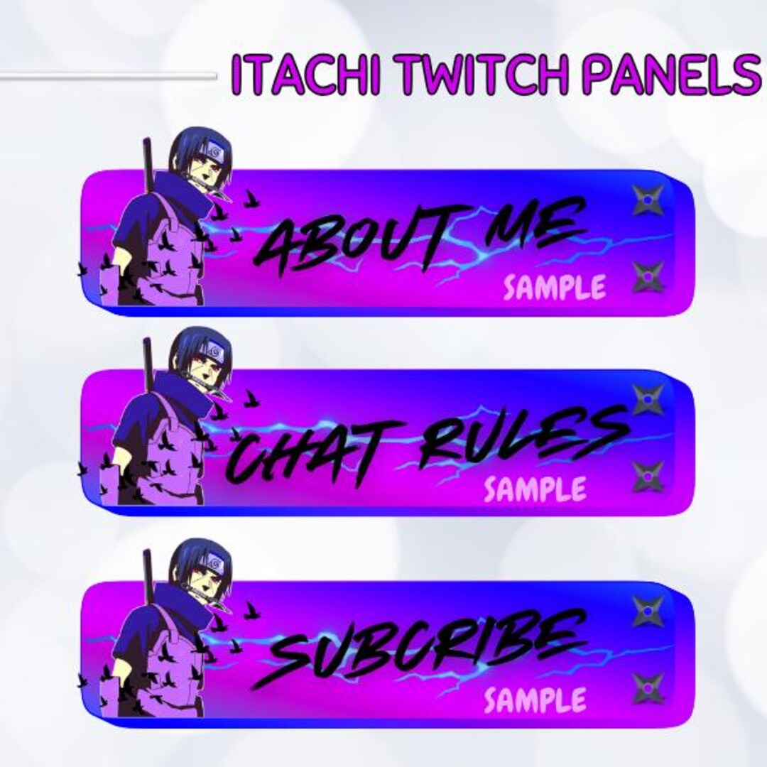 Itachi Uchiha Twitch Panels the Leaf Village Naruto Anime Twitch Panels ...